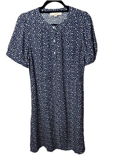 VETEMENTS Camicia donna LOFT taglia 4 giardino svasata senza colletto abbottonata Cottagecore