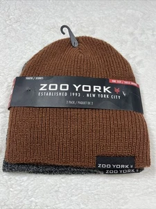 Zoo York Skateboard Brand Youth Beanie Knit Hat 2 Pack - Picture 1 of 3