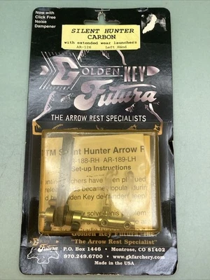 NEW GOLDEN KEY FUTURA AR-126 SILENT HUNTER CARBON ARROW REST LEFT HAND - Image 1 of 4