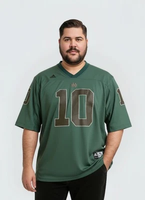 Adidas Football Trikot Cllege Notre Dame Jersey Grün No. 10 XL NCAA Sportswear - Bild 1 von 4