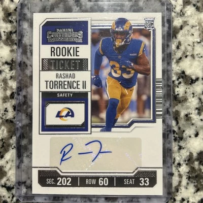 2023 Panini Contenders - Rookie Ticket Rashad Torrence II #192 (AU, RC) - Rams  - Image 1 of 2