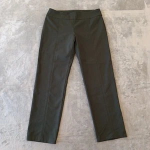 Zac & Rachel Ankle Pants Womens Size 12 Green Pull On Stretch 34x28.5 Mid Rise - Picture 1 of 9