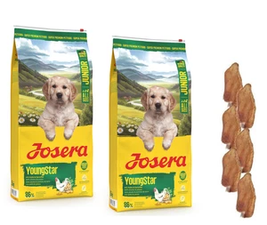 2x12,5kg Josera Nature YoungStar Junior Hundefutter + 6 x Kaninchenohren - Bild 1 von 2