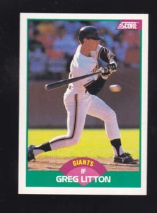 1989 Score Rookie & Traded Greg Litton #86T San Francisco Giants - Picture 1 of 2