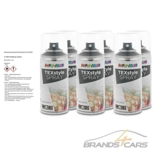 6x 150ml DUPLI COLOR TEXTILSPRAY TEXTILFARBE STOFFMALFARBE SCHWARZ 319914 - Bild 1 von 2