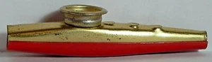 VINT TIN KAZOO WOODSTOCK RED GOLD  - Picture 1 of 7