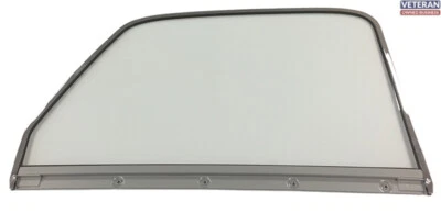 Door Glass Assembly w/ Chrome Frame Clear RH 47-50 Chevy GMC Truck - Image 1 of 4