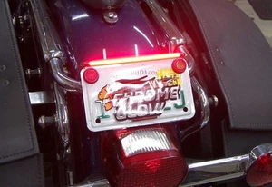 Low Profile License Plate Mount Motorcycle LED Light Bar - Brake and/or Turns -R - Picture 1 of 4