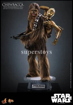 Pre-order Hot Toys MMS766 1/6 Star Wars Chewbacca with Disassembled C-3PO Figure - Image 1 of 4