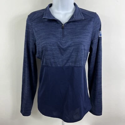 Augusta Shirt Medium Blue 1/4 Zip Pullover Athletic Sportswear 100% Polyester - Image 1 of 4