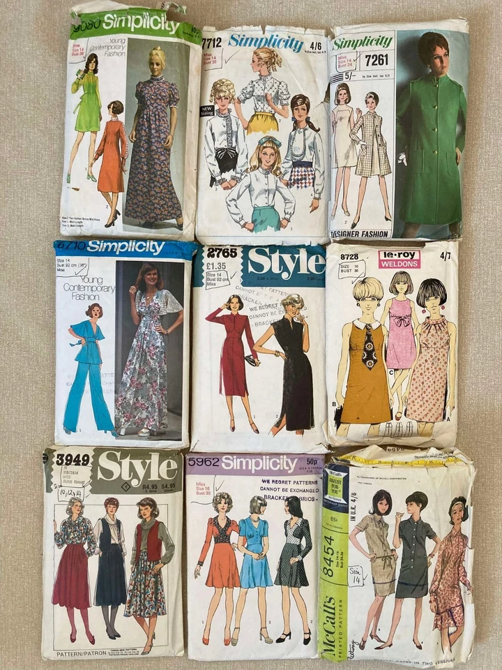 Vintage Sewing Patterns all Original from the Fab! 1960's 70's 80's - Image 1 of 1