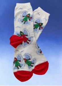 NWT Snow Angels Womens Novelty Socks  - Picture 1 of 2