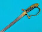 South American Uruguay Ww1 German Made Engraved Officer's Sword