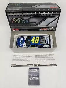 1/24 Jimmie Johnson 2011 Lowe's Lionel Liquid Color Autographed/Signed Only 297 - Picture 1 of 13