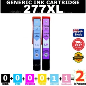 2x Generic 277 277XL LC LM Ink Cartridge For Epson XP850 XP860 XP950 XP960 XP970 - Picture 1 of 3