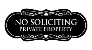 Insegna Designer No Richiesta Proprietà Privata - Foto 1 di 13