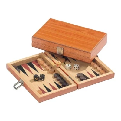 Backgammon - Reisespiel - Kassette - Zefs - Holz - mini - Bild 1 von 4