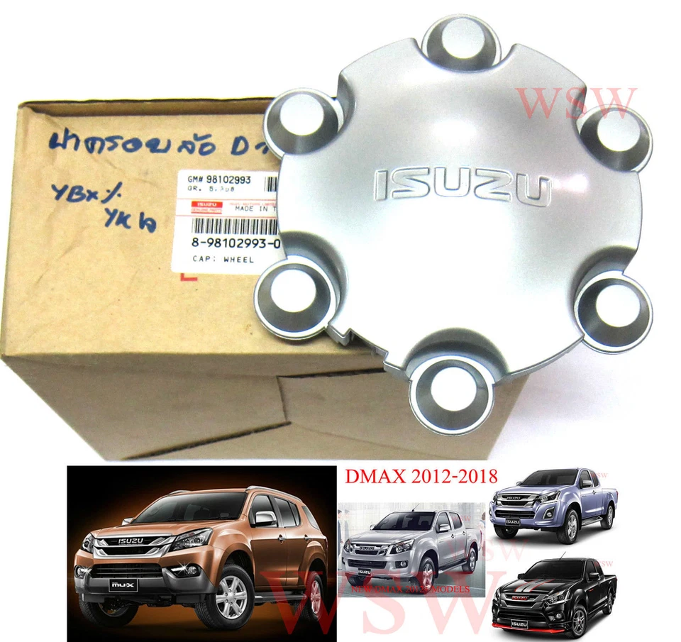 GENUINE PARTS GREY COVER CAP WHEEL FOR ISUZU DMAX RODEO D-MAX MU-X 2012 - 2015 - Image 1 of 4