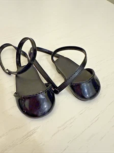 American Girl Puppe Starry Night schwarz Lackleder Knöchelriemen Schuhe nur 2002 - Bild 1 von 4