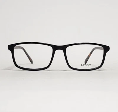 Gafas rectangulares hechas a mano para hombre MODO 6529 en negro/tortuga | 56 mm Foto 1 de 4