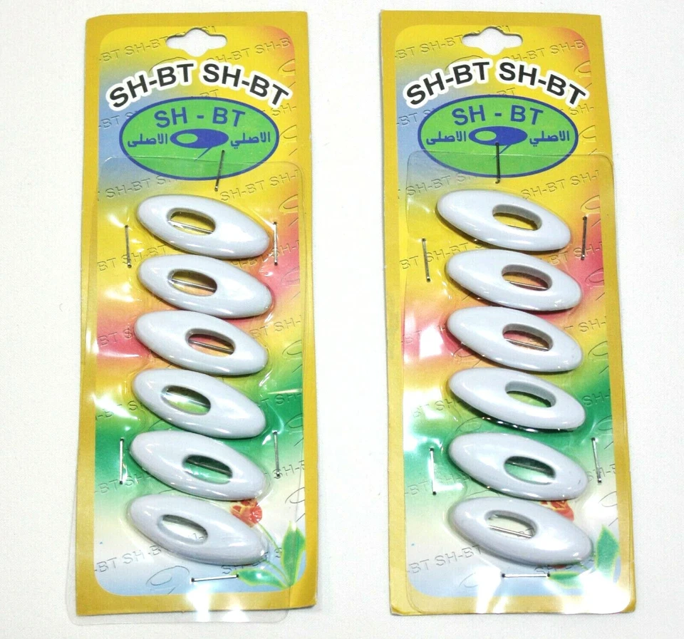 Dois x (pacote com 6) pinos de hijab femininos (cor branca) pinos de segurança para hijab Sca​rf - Imagem 1 de 1