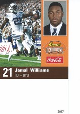 JAMAAL WILLIAMS 2017 RARE SENIOR BOWL ROOKIE DETROIT LIONS BYU COUGARS PACKERS 