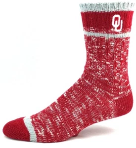 Oklahoma Sooners College rot und grau Alpine Strick Crew Socken - Bild 1 von 3