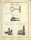 1903 PAPER AD Tobacco Cutter Enterprise Beef Cheese Apple Parer Reading Corer 