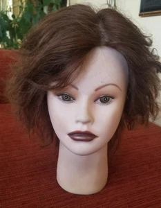 Meet Veronica! Auburn human hair mannequin head/styling head - Picture 1 of 5