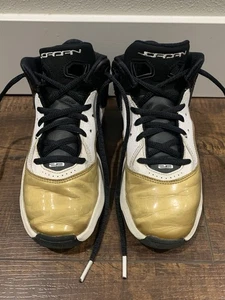 Nike Kid’s Air Jordan B'Loyal White/Black/Metallic Gold CU4923-100 Size 3Y - Picture 1 of 10