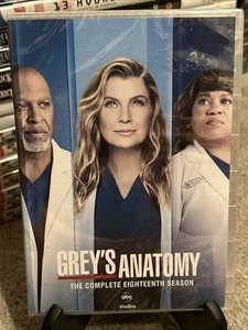 Grey's Anatomy The Complete Eighteenth Season 18 DVD Set Brand New Sealed - Picture 1 of 6