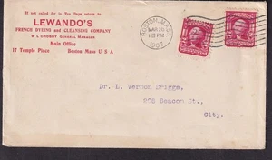 1907 Brief Lewandos französische Färbereinigungsfirma Boston an Dr. Brigs in der Stadt - Bild 1 von 1