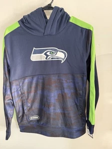 Neu mit Etikett NFL Seattle Seahawks Jugend blau Hoodie Sweatshirt Größe Medium 10/12 - Bild 1 von 6