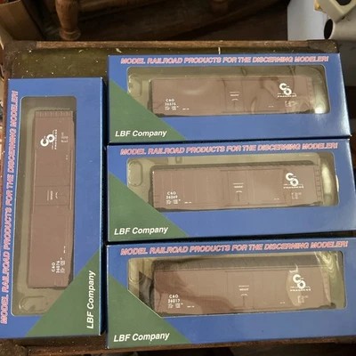 HO-Scale LBF C And O Freight   Set Of 4. New - Image 1 of 2