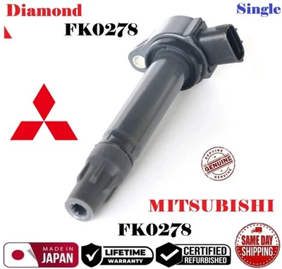 ✅GENUINE Single Ignition Coil 1994-1917 MITSUBISHI Eclipse Galant Lancer #FK0278 - Image 1 of 2