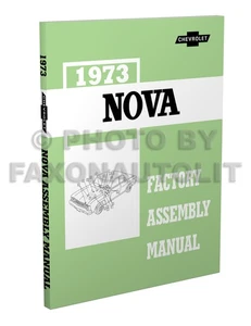 1973 Chevy Nova Factory Assembly Manual 73 Exploded Views Chevrolet LN Custom - Picture 1 of 9
