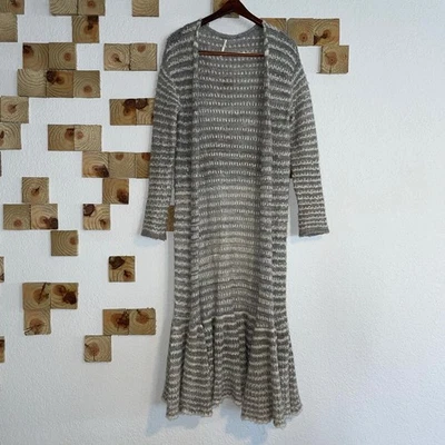 Cárdigan suéter a rayas Free People Smile Like You Mean It plumero talla pequeña Foto 1 de 4