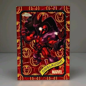 2025 Marvel Topps Chrome - Onslaught - Iron Man Refractor - SSP /100 #68 - Bild 1 von 5