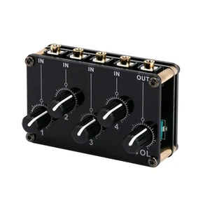 4-in-1-out Stereo Audio Mixer Support Four Independent Volume Controls - Picture 1 of 15