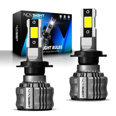 NOVSIGHT H7 LED Headlight 90W 22000LM Lamp Kit Globes Bulbs 6500K White Beams - image 1 of 4