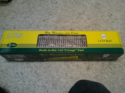 S GUAGE AMERICAN FLYER/S-HELPER SERVICE 15" STRAIGHT TRACK 6 PIECES CODE 155 - Image 1 of 3