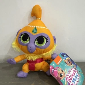 Nickelodeon Shimmer & Shine Yellow Plush Monkey Stuffed Animal 8” NWT - Picture 1 of 8