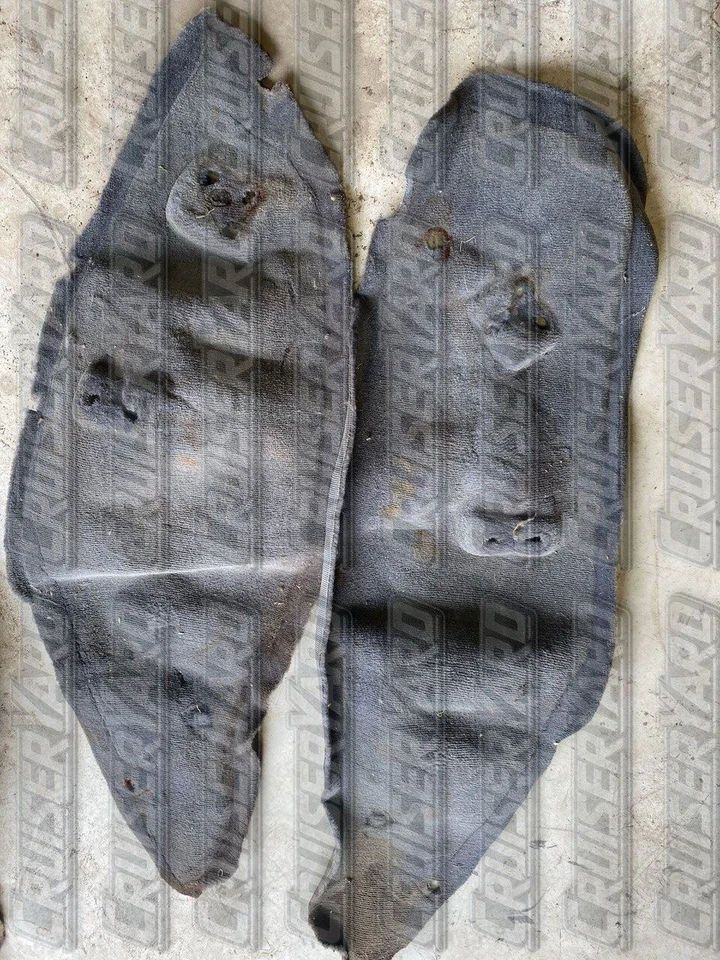 Toyota Land Cruiser FJ80 FZJ80 Gray Wheel Well Carpet Pair 2 - Image 1 of 1