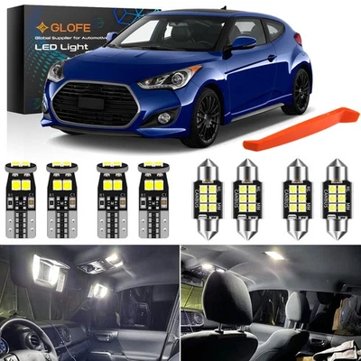 Kit de luces interiores LED para Hyundai Veloster 2011-2018 luces domo blancas bombillas Foto 1 de 4