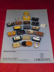 CHRISTIE'S - MECHANICAL MUSIC - DEC 8 1994 - 42pp - Imagen 1 de 1
