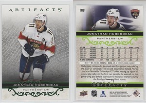 2021-22 Upper Deck Artifacts Stars Neon Green Jonathan Huberdeau #108
