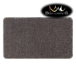 Amazing Modern BATHROOM RUG soft SANTA antislip plain grey High Quality - Picture 1 of 10