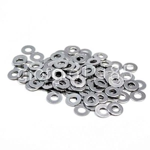 100pcs M2 2mm x 5mm x 0.5mm Metric Flat Washer Washers Zinc Plated - Picture 1 of 2
