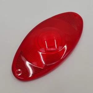 Lente de repuesto de luz trasera ojo de gato Harley 1939-1948, lente de plástico rojo 68090-39T - Imagen 1 de 5