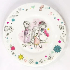 Disney Animators' Collection Melamine Plate Snack Size Princesses 5.25" - Picture 1 of 3